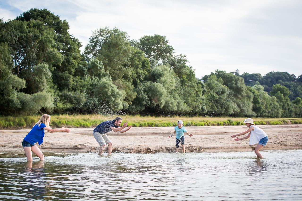 En famille sur les bords de Loire